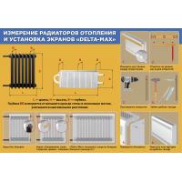 Экран для радиатора "Delta-Max" 27*79*16 Белый
